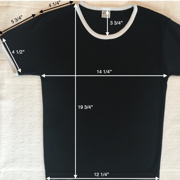 Vintage 90s & Y2K Baby Tee 100% Cotton One Size Deadstock Made in the USA - Picture 3 of 3